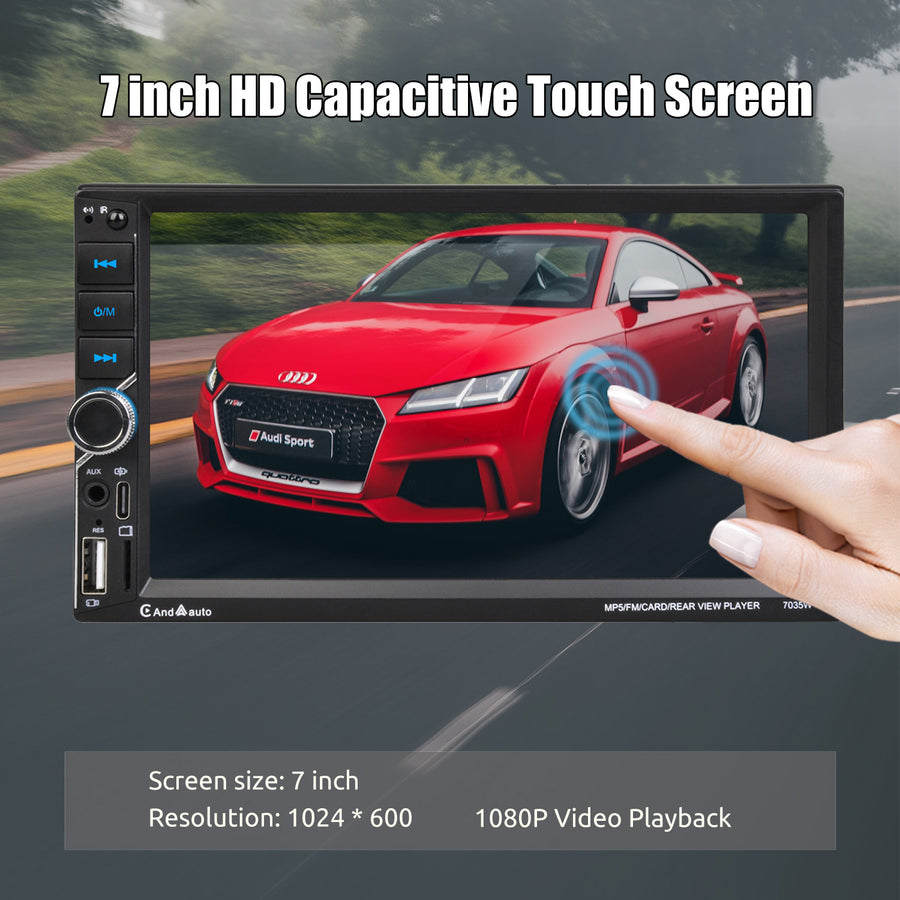 7-Inch 2-DIN Wireless CarPlay and Android Auto Car Stereo