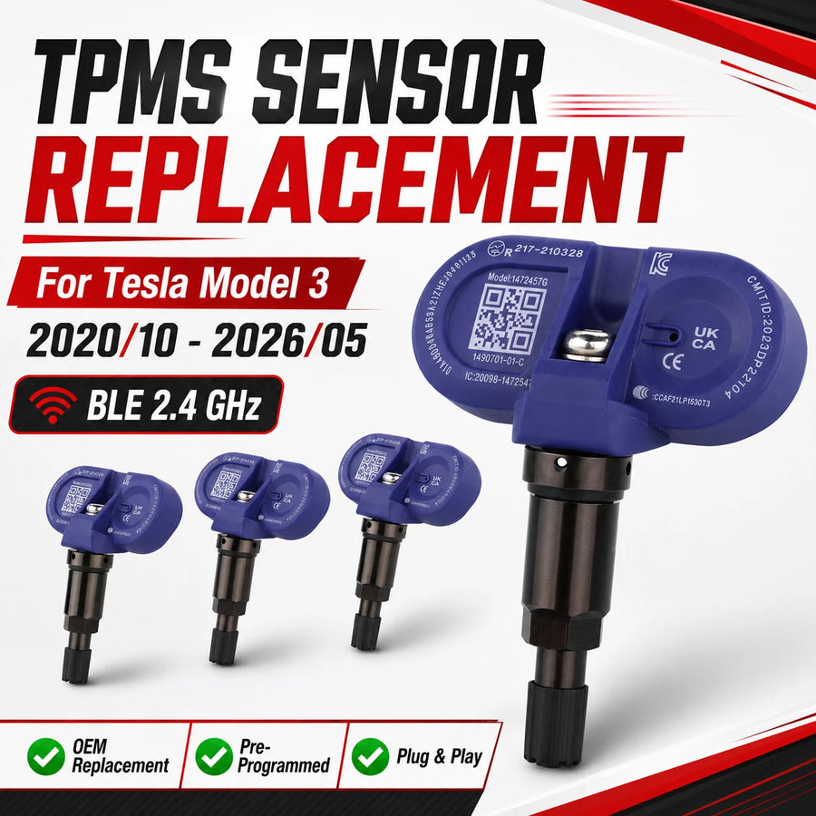 Programmable TPMS Tire Pressure Sensor for Tesla Model 3 2020-2026 Ble 2.4ghz