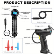 120W Cordless Digital Tire Inflator with LCD Display
