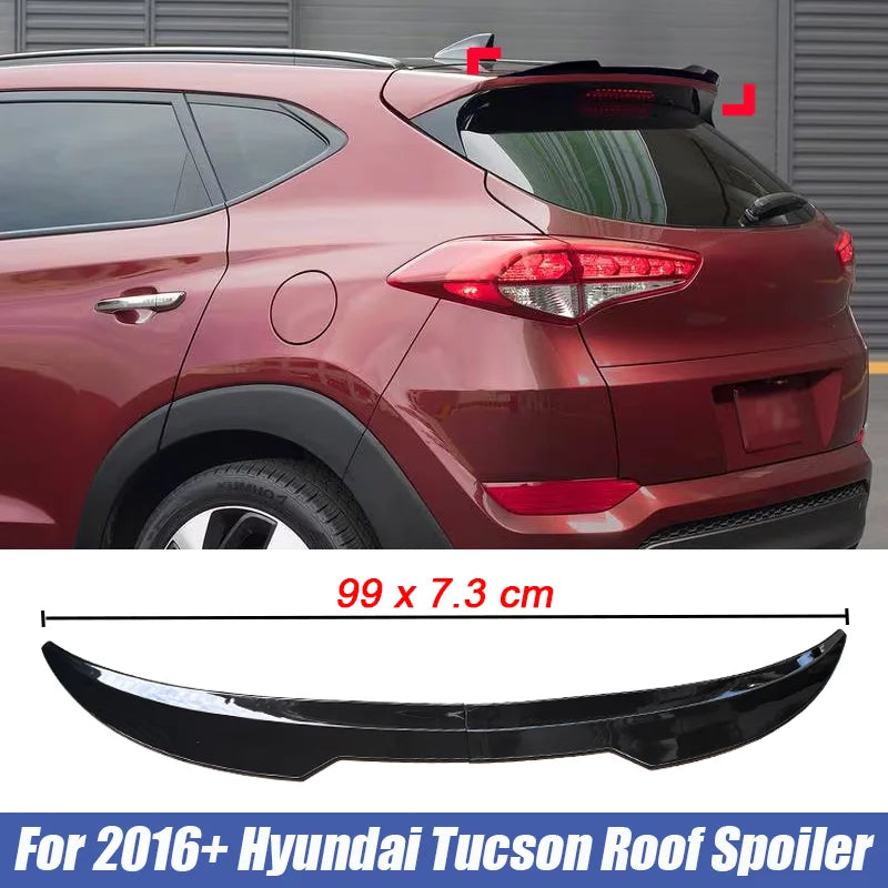 Gloss Black Rear Roof Spoiler for 2016+ Hyundai