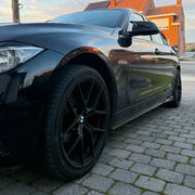 Gloss Black Side Skirt Extension Set for BMW 3 Series
