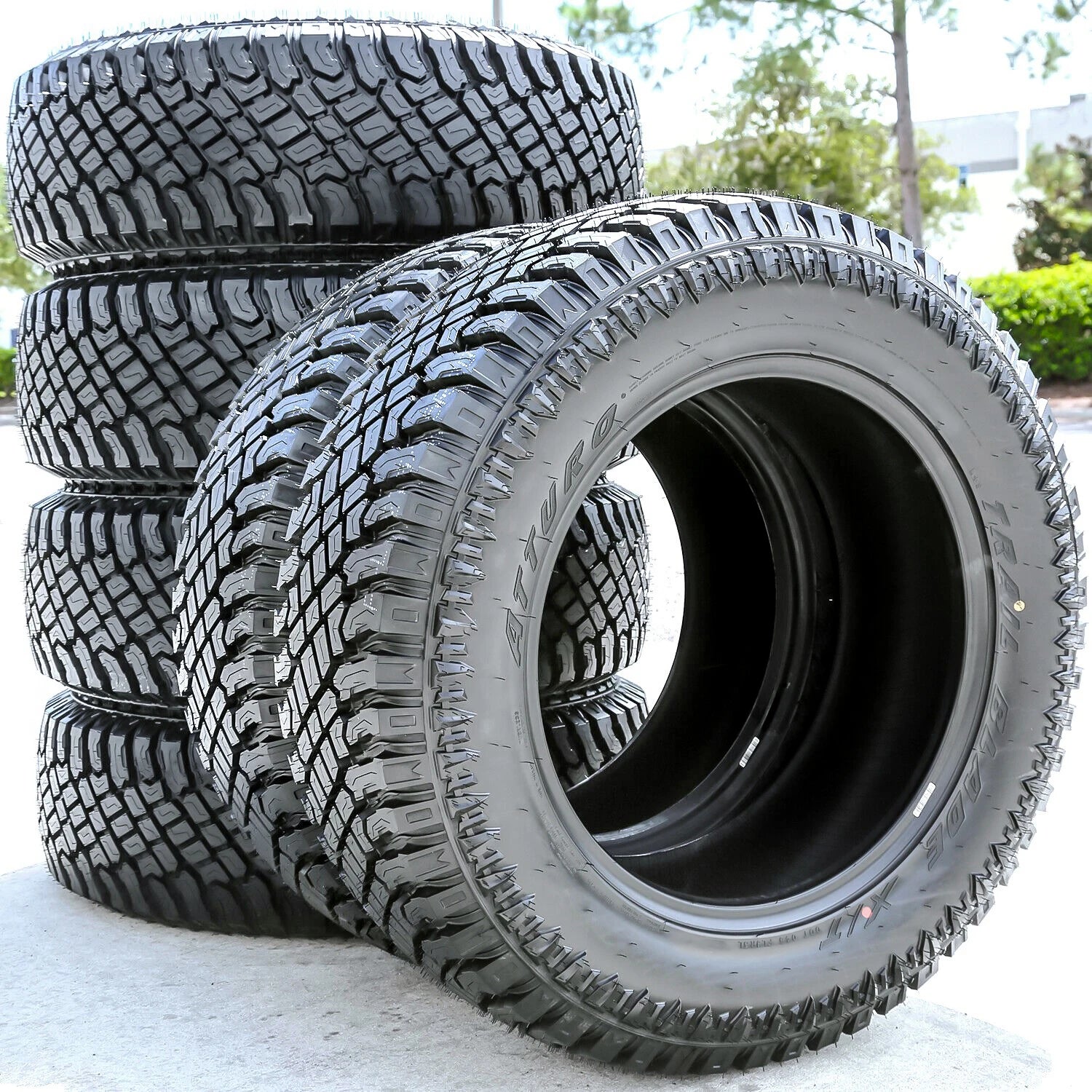 35X12.50R20 Light Truck Extreme Terrain Tire Load Range E Atturo Trail Blade X/T (Set of 6)