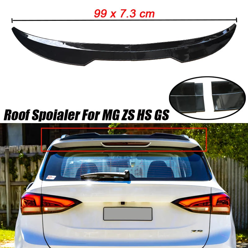 Universal Gloss Black Rear Roof Spoiler