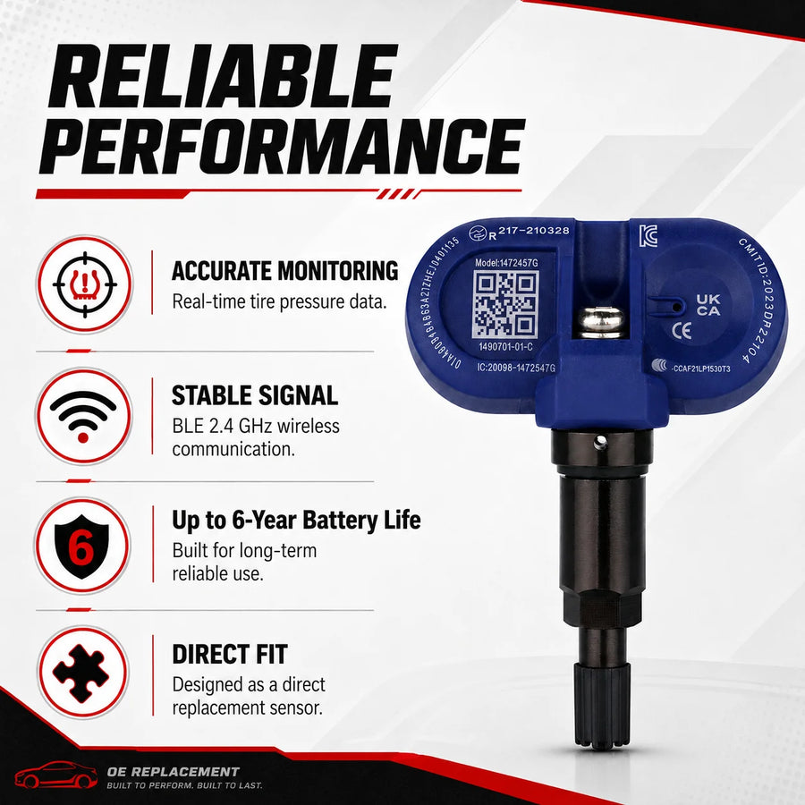 TPMS Tire Pressure Sensor for Tesla Model 3 2020-2026 Ble 2.4ghz Replacement