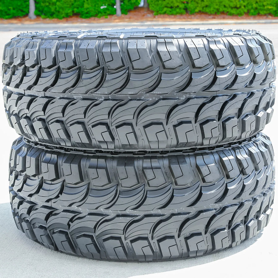 35X12.50R22 Light Truck Mud Terrain Tire Load Range E Red Dirt Road RD-6 M/T (Set of 6)