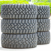 33X12.50R20 Light Truck Mud Terrain Tire Load Range F Tesche Tires Ridge Blade X/MT (Set of 6)