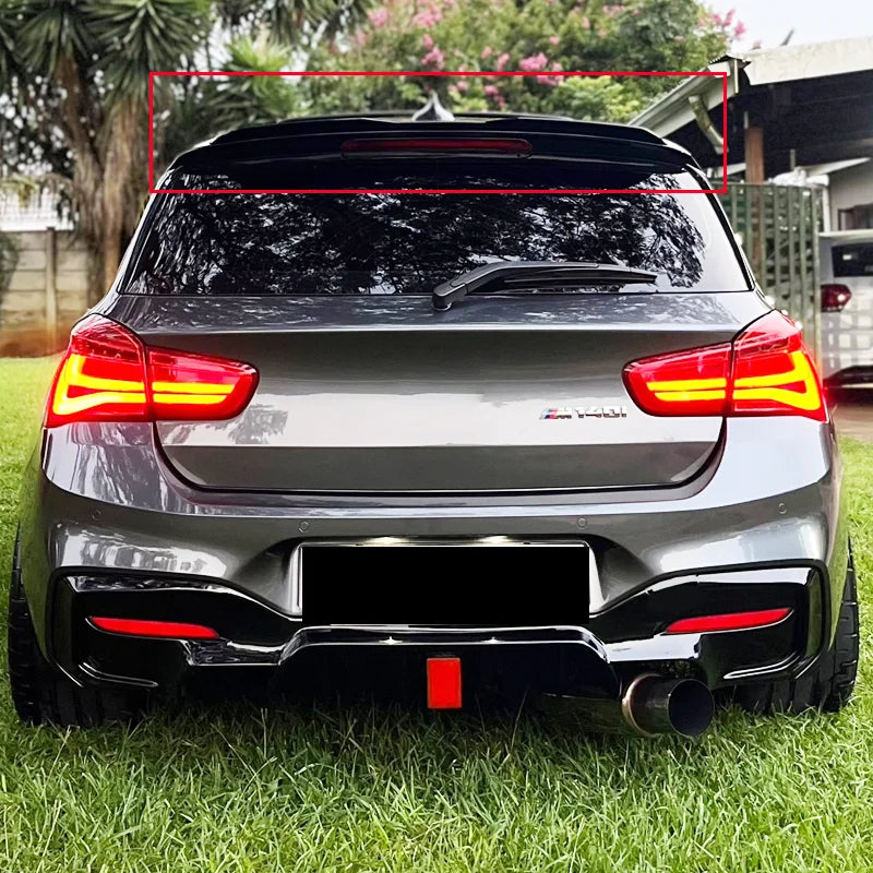 Gloss Black Rear Roof Spoiler for BMW 1 Series