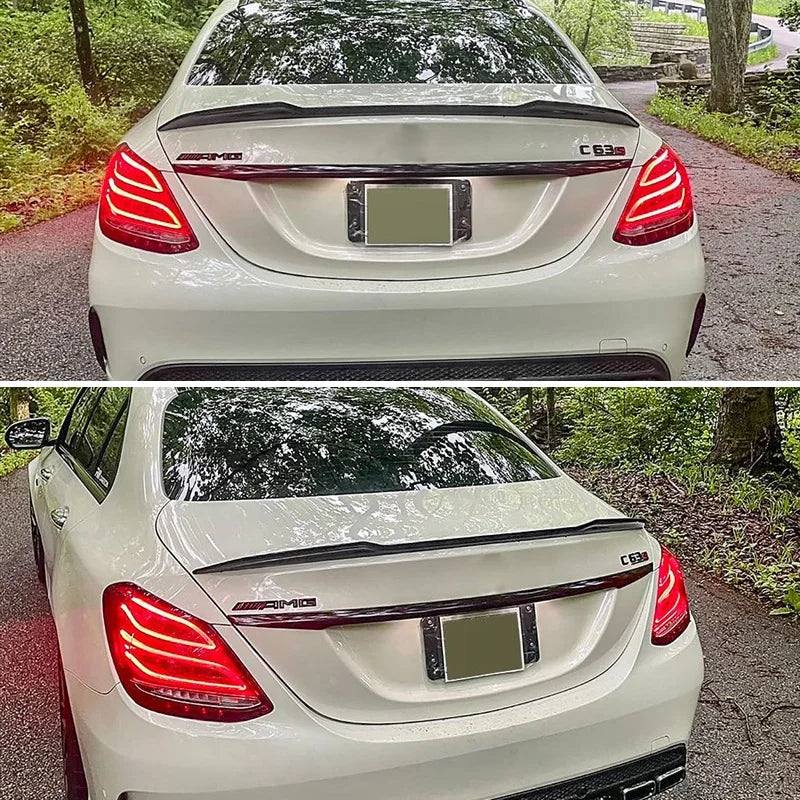 3-Piece High-Kick Trunk Spoiler for Mercedes-Benz C-Class 2015