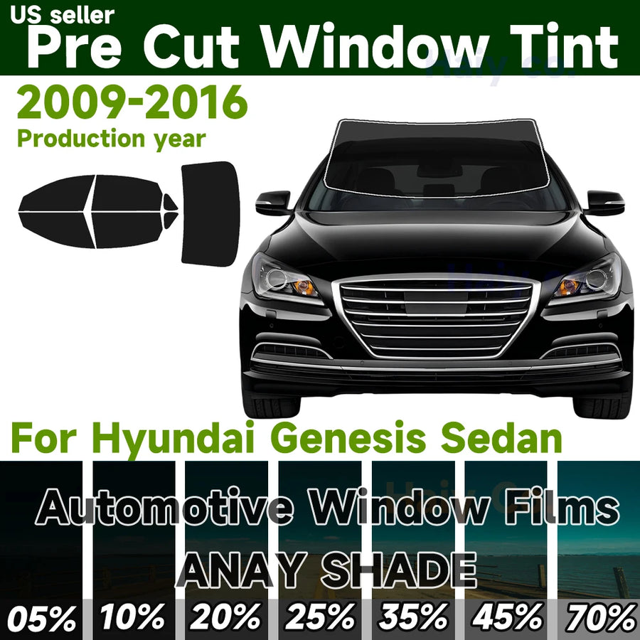 Pre-Cut Window Tint Kit for 2009–2016 Hyundai Genesis Sedan