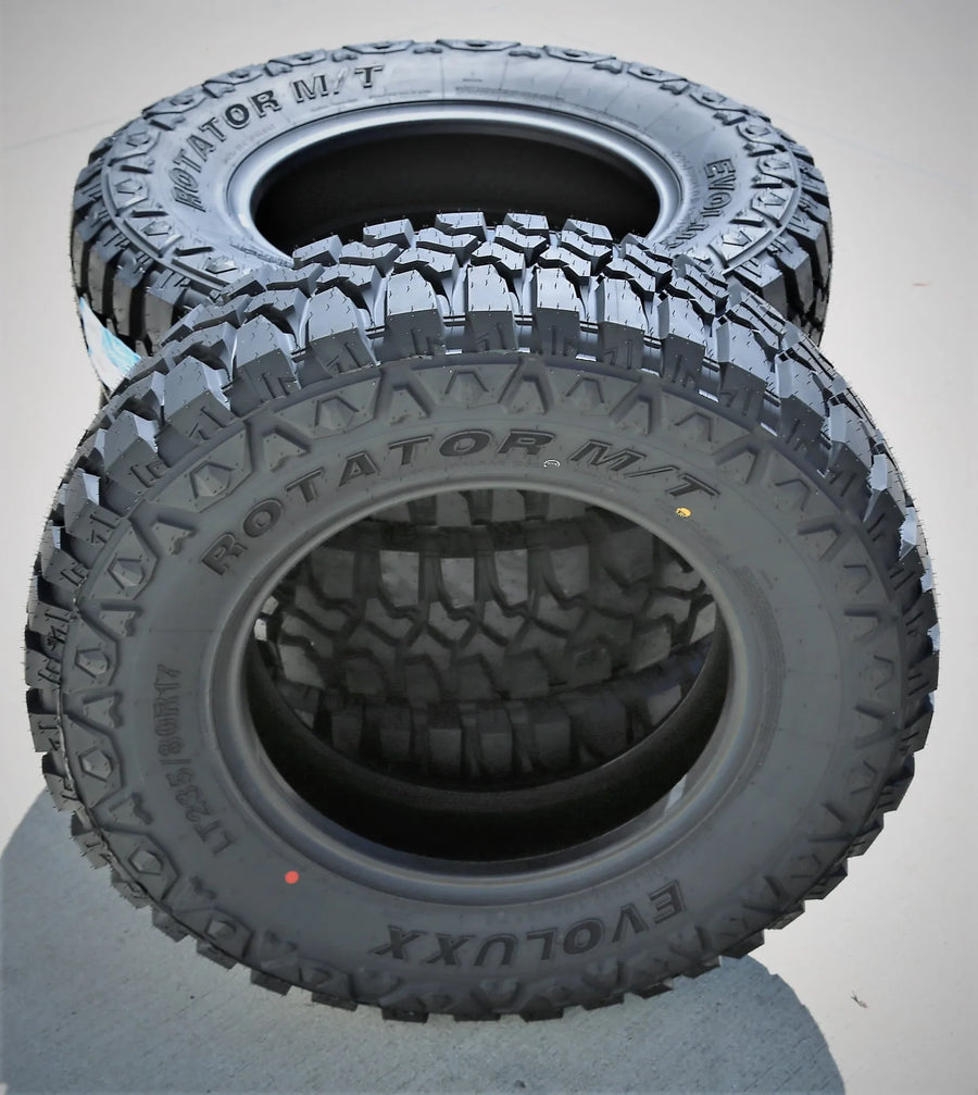 235/80/R17 Light Truck Mud Terrain Tire Load Range E Evoluxx Rotator M/T (Set of 4)