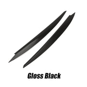 Gloss Black Headlight Eyebrow Trim Set for 2014–2017 Volkswagen Golf