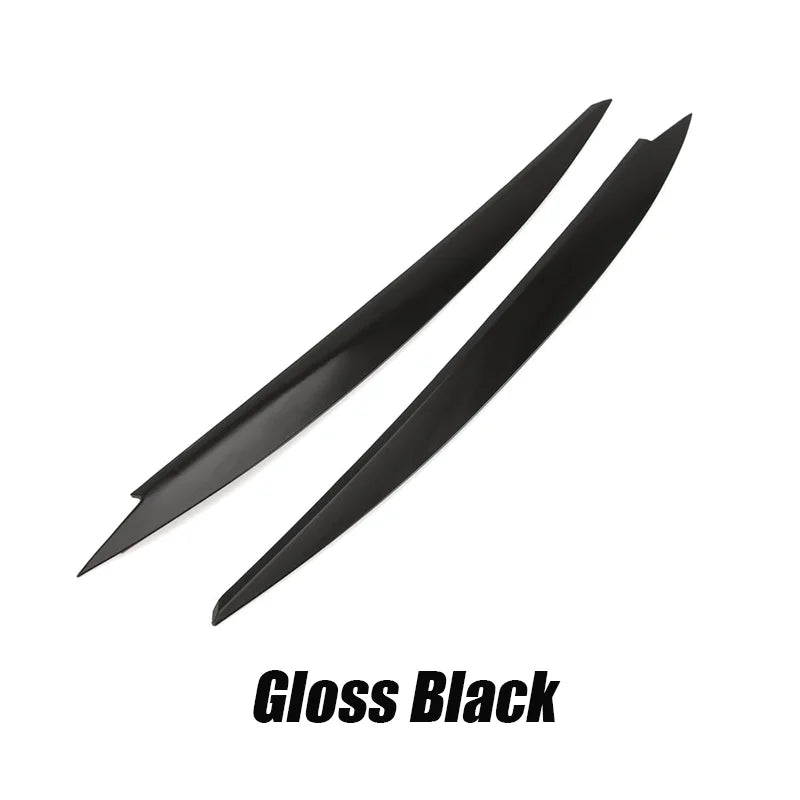 Gloss Black Headlight Eyebrow Trim Set for 2014–2017 Volkswagen Golf
