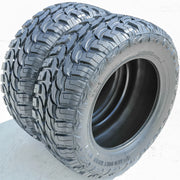 35X12.50R22 Light Truck Mud Terrain Tire Load Range E Red Dirt Road RD-6 M/T (Set of 6)