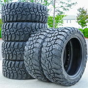 35X12.50R22 Light Truck Mud Terrain Tire Load Range E Venom Power Swampthing M/T Xtreme Dirt (Set of 6)