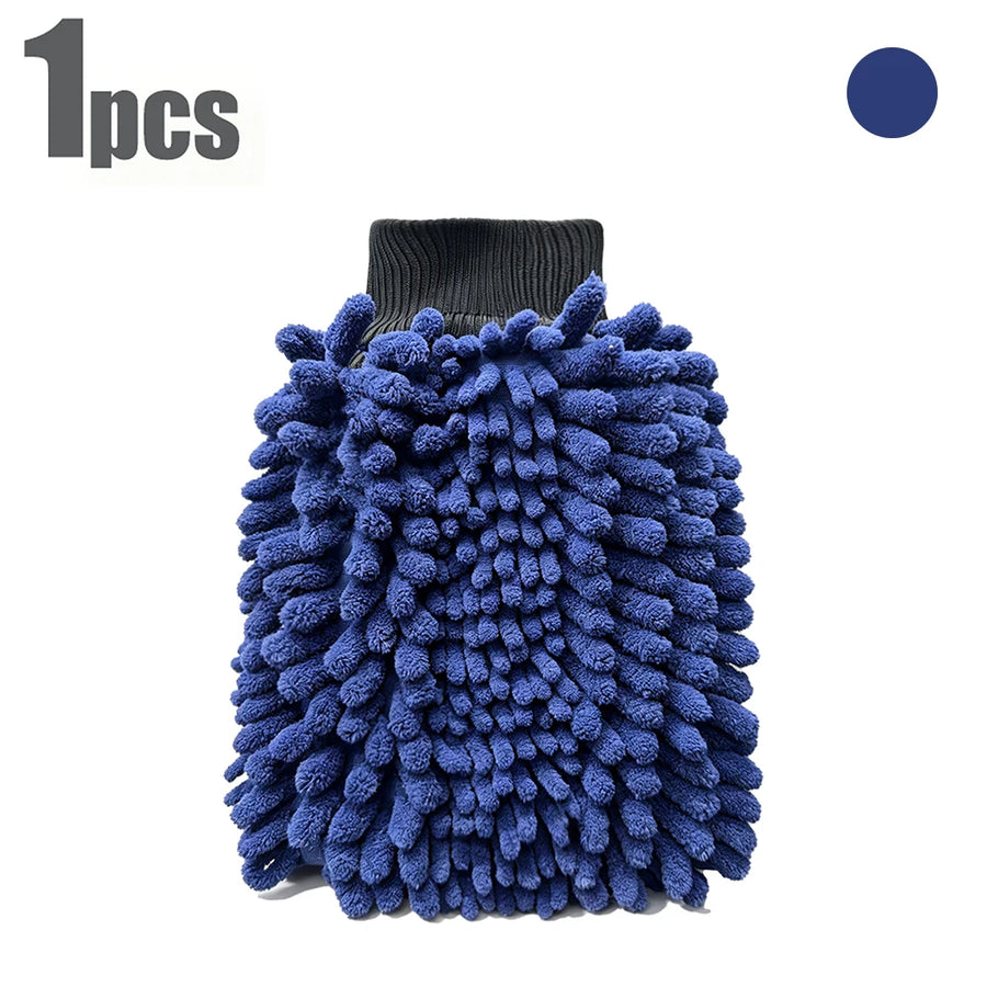 Large Chenille Microfiber Car Wash Mitt with Cuff