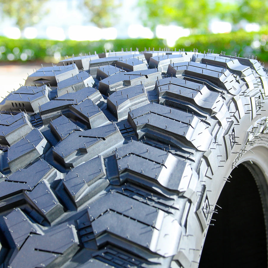 33X12.50R20 Light Truck Mud Terrain Tire Load Range F Tesche Tires Ridge Blade X/MT (Set of 4)