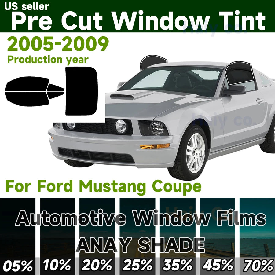 Pre-Cut Window Tint Kit for 2005–2009 Ford Mustang Coupe