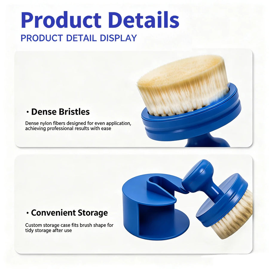 Stamp-Style Detailing Brush for Dusting & Tire Dressing