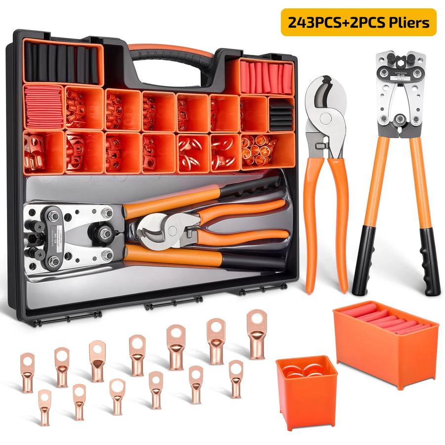 245-Piece Battery Cable Lug & Terminal Kit