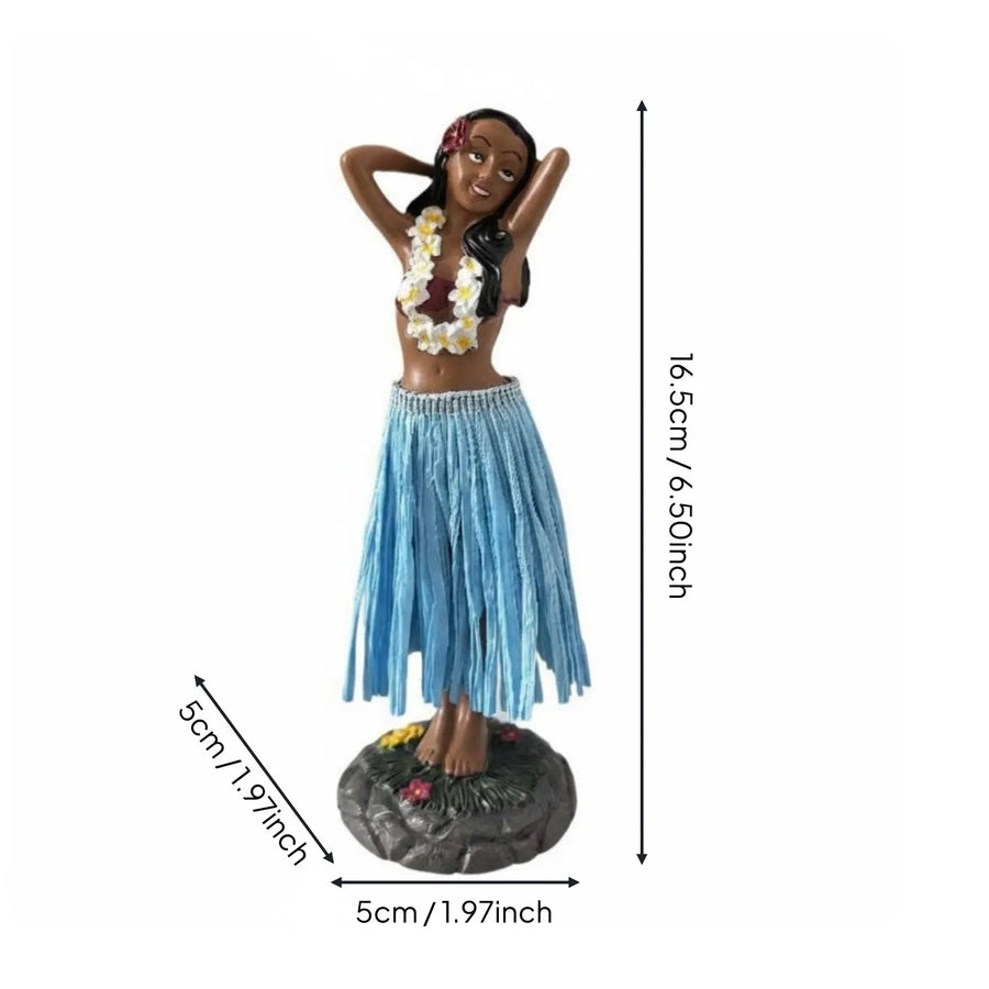 Hawaiian Hula Girl Dashboard Doll with Ukulele