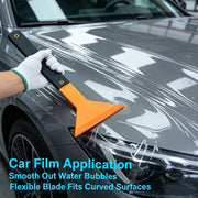 31 cm Orange Windshield Ice Scraper & Water Squeegee