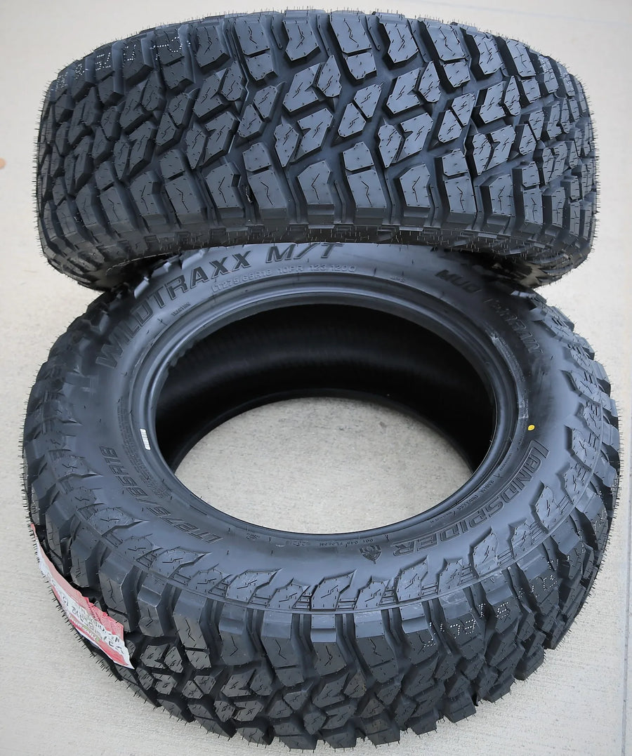 275/65/R18 Light Truck Mud Terrain Tire Load Range E Landspider Wildtraxx M/T (Set of 2)