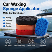 Oval Foam Car Wax Applicator Pads, 15 x 8.5 cm