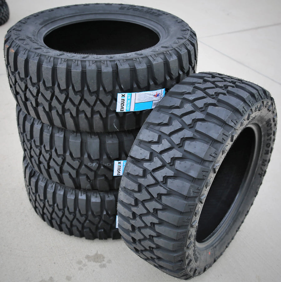 35X12.50R20 Light Truck Mud Terrain Tire Load Range F Evoluxx Rotator M/T (Set of 2)