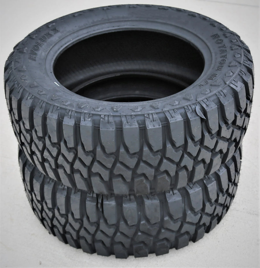 35X12.50R20 Light Truck Mud Terrain Tire Load Range F Evoluxx Rotator M/T (Set of 2)