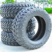 33X12.50R22 Light Truck Mud Terrain Tire Load Range E Red Dirt Road RD-6 M/T (Set of 4)