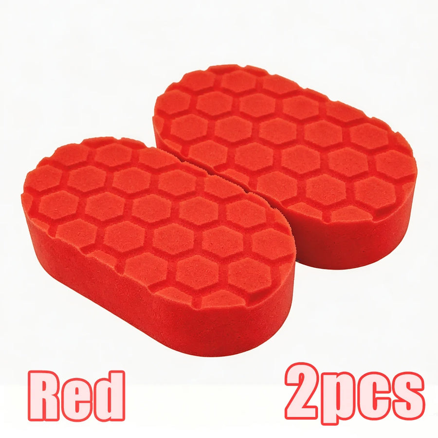 Oval Foam Car Wax Applicator Pads, 15 x 8.5 cm