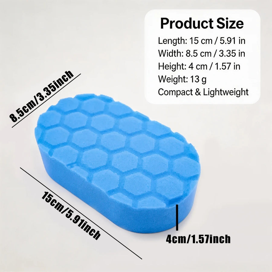 Oval Foam Car Wax Applicator Pads, 15 x 8.5 cm