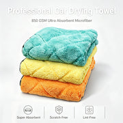 850 GSM Microfiber Car Drying Towel, 40 x 40 cm