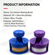 Stamp-Style Detailing Brush for Dusting & Tire Dressing