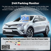 4K Front and 1080P Rear Dash Cam for Toyota RAV4 2022-2025