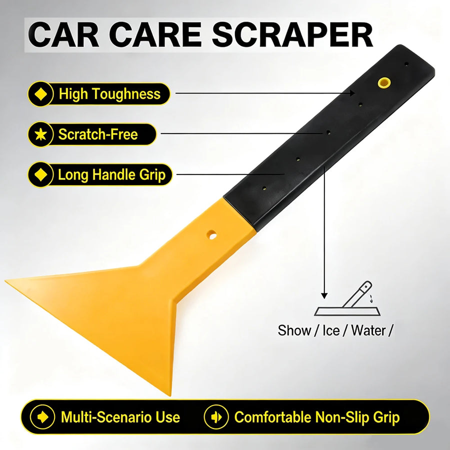 31 cm Orange Windshield Ice Scraper & Water Squeegee