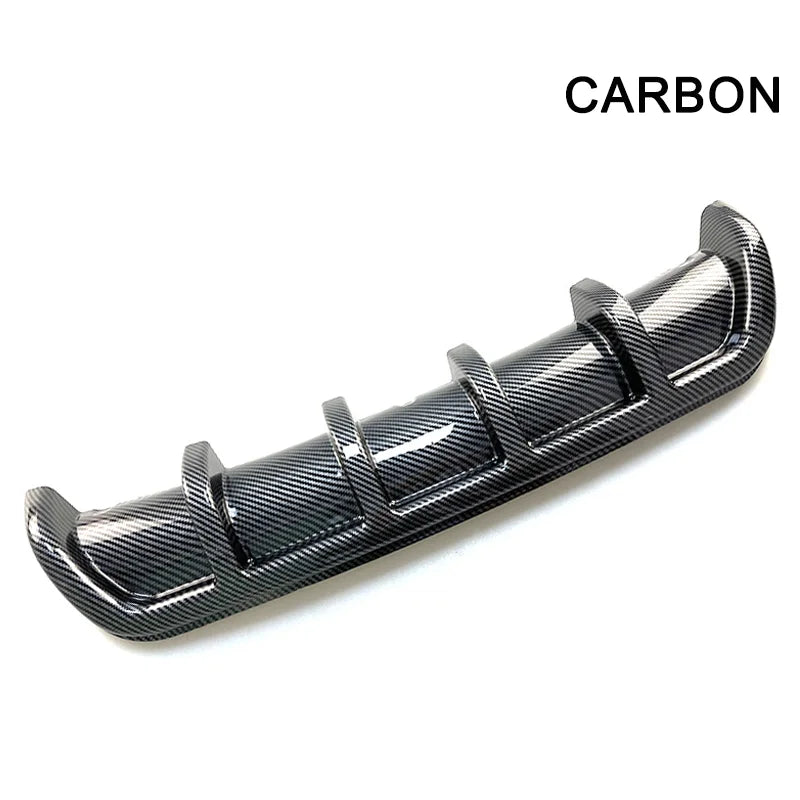 Universal Gloss Black Rear Bumper Diffuser