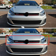 Gloss Black Headlight Eyebrow Trim Set for 2014–2017 Volkswagen Golf