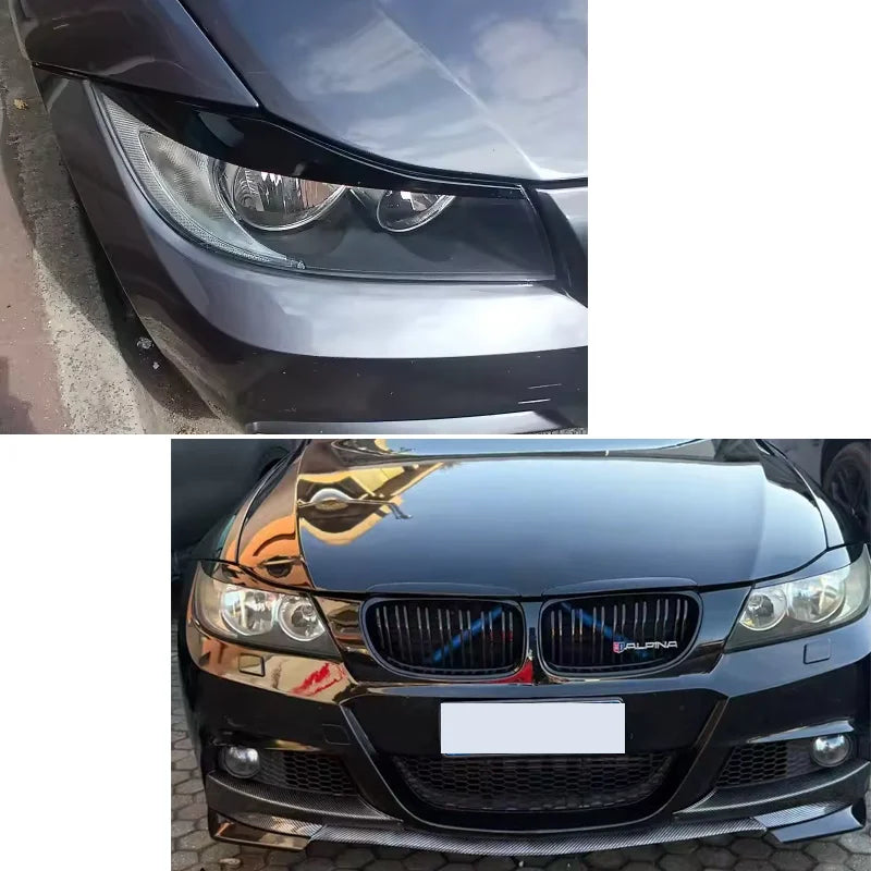 Headlight Eyebrow Trim Set for 2005–2011 BMW 3 Series – Sedan