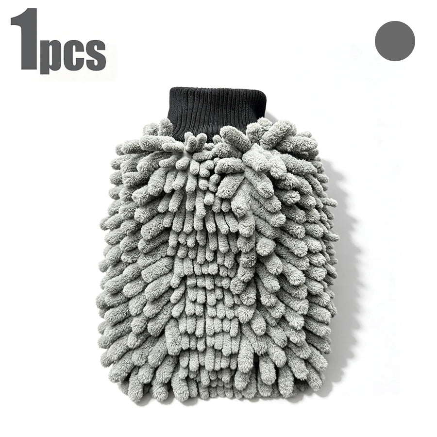 Large Chenille Microfiber Car Wash Mitt with Cuff