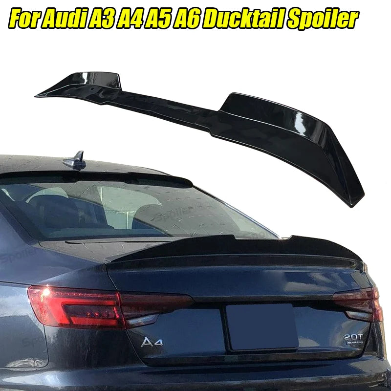 3-Piece High-Kick Trunk Spoiler for Audi A3/A4/A5/A6
