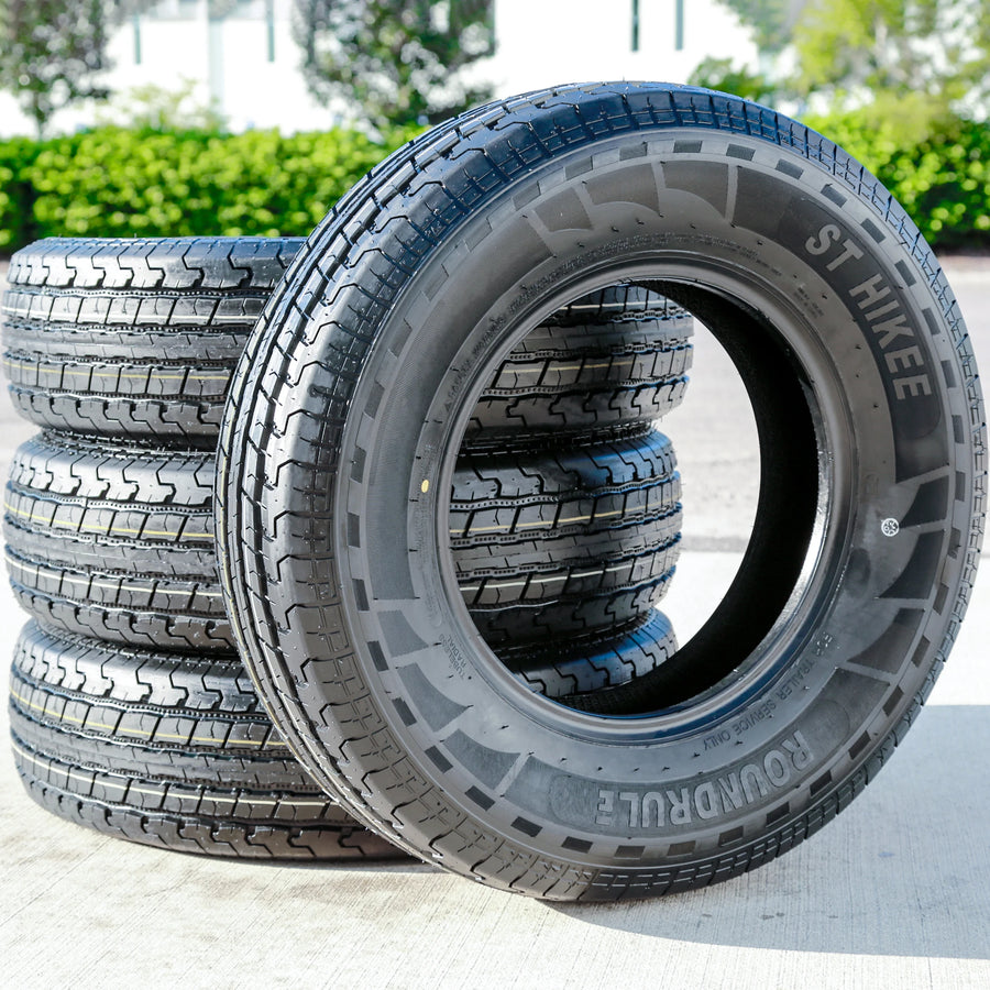 215/75/R14 Trailer All Season Tire Load Range D Roundrule ST Hikee (Set of 4)
