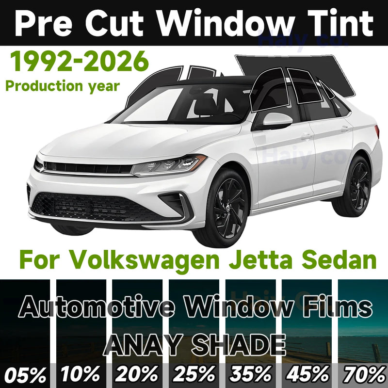 Pre-Cut Window Tint Kit for 1992–2026 Volkswagen Jetta Sedan