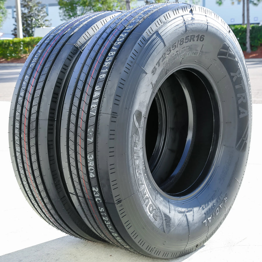 235/85/R16 Trailer Tire Load Range H Roundrule Xtra All Steel (Set of 2)
