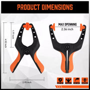 8-piece 5-inch Nylon Spring Clamp Set