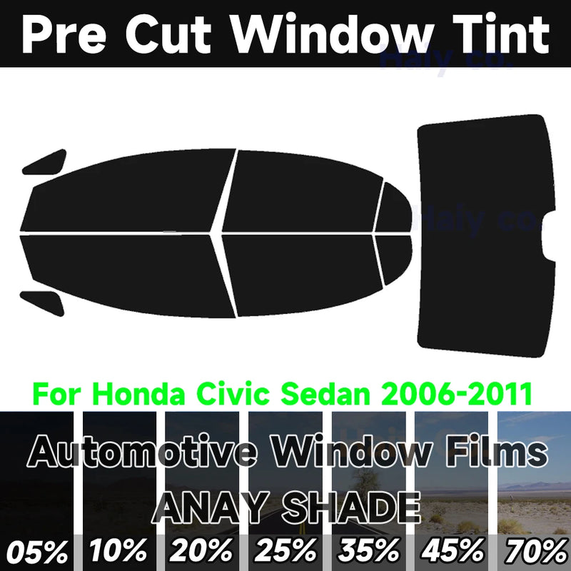 Pre-Cut Window Tint Kit for 2006–2011 Honda Civic Sedan