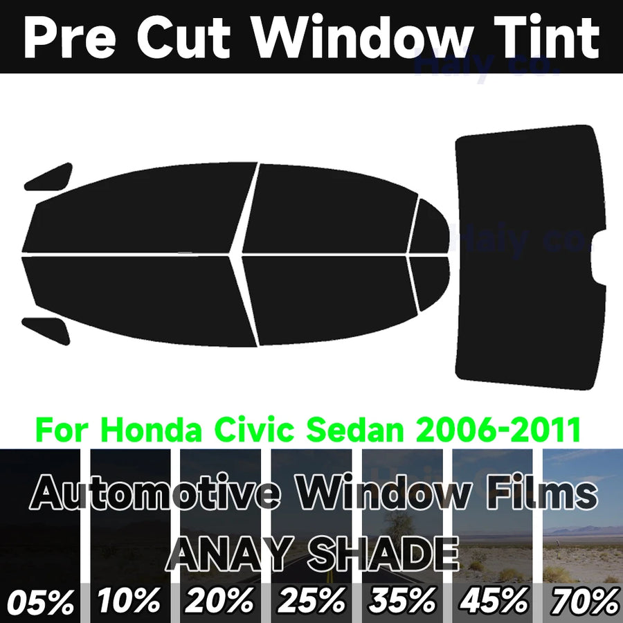 Pre-Cut Window Tint Kit for 2006–2011 Honda Civic Sedan