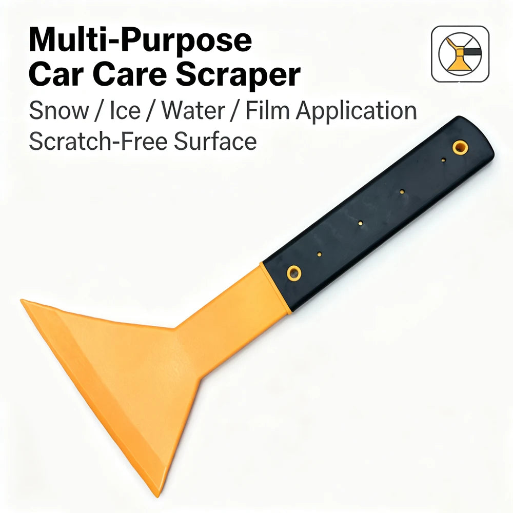 31 cm Orange Windshield Ice Scraper & Water Squeegee