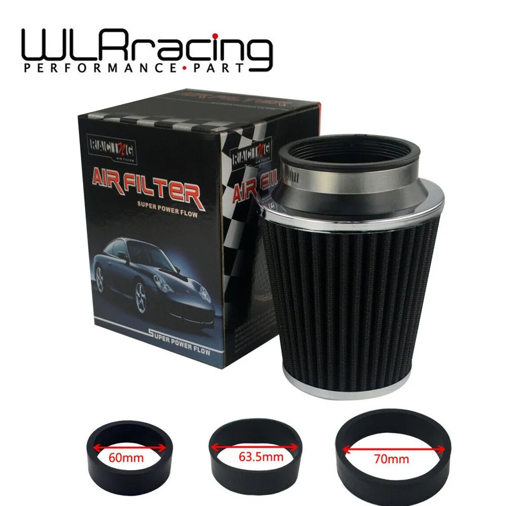 Universal High-Flow Cold Air Intake Filter, 60-76mm