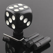 Black-and-White Dice Style Universal Manual-Transmission Shift Knob
